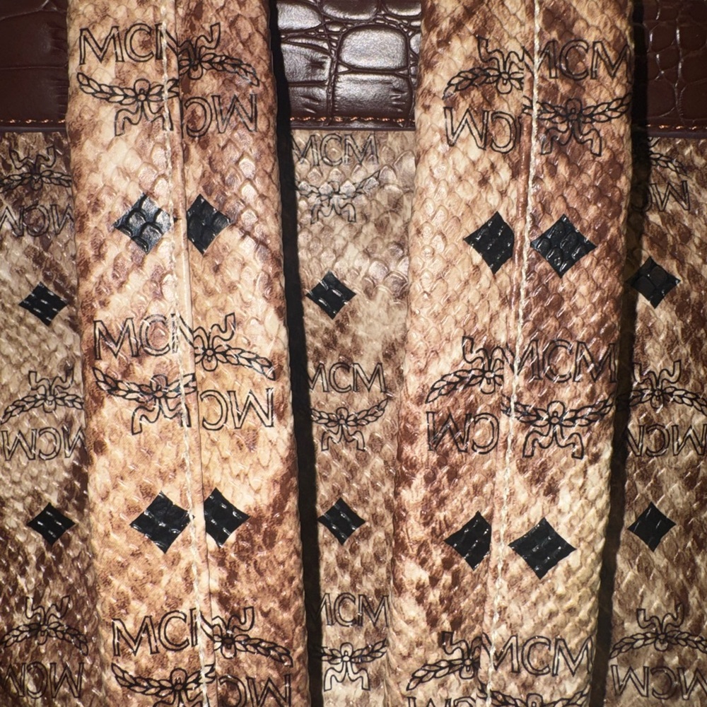 Mcmpython Embossed Studded Backpack Nwot - image 8